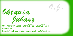 oktavia juhasz business card